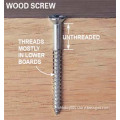 Carbon steel wood screw